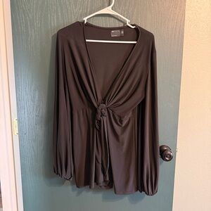 ASOS Black Long Sleeve Jumpsuit/ romper